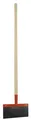 Kerbl Stoßscharre 30 cm breit mit Stiel, Scharre aus Federstahl 1 mm stark