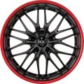Barracuda Voltec T6 higloss black inox lip 8.5x19 ET48 - LK5/112 ML73.1 Alufelge schwarz