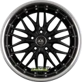 4x Barracuda Voltec T6 higloss black inox lip 8.5x19 ET48 - LK5/112 ML73.1