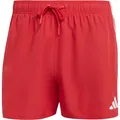 adidas 3S BLD SH 3IN Badehose Herren in pure ruby-white, Größe XXL