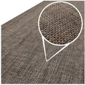 ANRO Küchenläufer Hochwertig Outdoorläufer Teppich TATAMI Läufermatte, Eckig, Höhe: 3 mm, Rattanoptik braun 67 cm x 220 cm x 3 mm