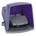 Fußschalter Single mit Abdeckung blau Harmony XPEB310