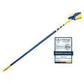 Neustanlo | Eckbesen Set 4 m | Spinnenfeger Dreiecksbesen mit Teleskopstiel | farblich Sortiert | ideal zur Reinigung von hohen Decken und Ecken