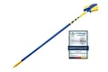 Neustanlo Teleskopstiel Eckbesen Set 4 m, Dreiecksbesen mit Teleskopstiel, farblich Sortiert, ideal für hohe Decken & Ecken