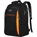MATEIN Business Laptop Rucksack 15,6 Zoll Reise Laptoptasche Laptop Backpack Wasserabweisend Schulrucksack Daypack Arbeit College Computer Herren Damen, Schwarzorange