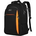 Laptop Rucksack Herren Damen 15,6 Zoll Schulrucksack Schwarzorange