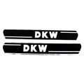 Aufkleber für Tank DKW Mofa/Moped 510 511 512 513, Schwarz/Weiß, 330x40mm Mofas/