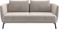 SCHÖNER WOHNEN-Kollektion 2,5-Sitzer Pearl, hochwertig und komfortabel, - 5 Jahre Hersteller-Garantie, auch in Bouclé, Maße (B/H/T): 190/71/91 cm, Füße Metall