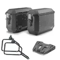 GIVI Valigie Laterali Mit Telai ALA36B Für BMW F 800 GS 2008-2011 Schwarz 36L