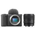 Sony Vlog-Kamera Alpha ZV-E10 II + SEL 15mm f/1.4 G