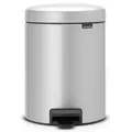 Kosmetikeimer Brabantia newIcon metallic grau 5 L kleiner Treteimer aus Edelstahl mit Kunststoff-Inneneimer 55112904
