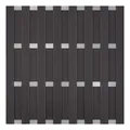 GroJa DIY WPC-Zaun Bausatz 180x180 anthrazit - Querriegel silber 4250260972692