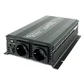 SOLARTRONICS Spannungswandler NM1500 12V 1500 Watt SCHWARZ - 3000 Watt Spitzenleistung - Wechselrichter 12v auf 230v - Blei- oder AGM-Batterie kompatibel - mit Schuko- & USB Anschluss