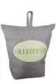 Türstopper Sack schwer 1 kg – Türstopp aus Stoff grau mit Schriftzug Willkomm...
