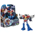 Transformers Spielzeug EarthSpark Warrior-Klasse Starscream Action-Figur, Roboterspielzeug für Kinder ab 6, 12,5 cm