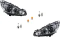 Scheinwerfer passend für Peugeot 308 05/11- mit Leuchtmittel Satz LR 6208X6 9674039880 6206X6 9674039780 Johns