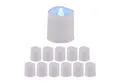 relaxdays LED-Kerze LED Teelichter 12er Set, kaltweiß