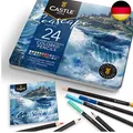 Castle Arts Themed 24 Buntstiftsets in Blechdose, perfekte Farben für