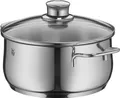 WMF Bratentopf Diadem Plus, Cromargan® Edelstahl Rostfrei 18/10 (2-tlg), breiter Schüttrand, außergewöhnliches Design, spülmaschinengeeignet