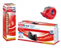 tesa Easy Cut Tischabroller CURVE - rutschfest, einfache Handhabung, sauberer Schnitt (Tisch- und Handabroller inkl. Ersatzrollen, Single)