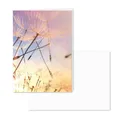 younikat Würdevolle Trauerkarte mit Umschlag I DIN A6 I Natur-Papier I Matt I Beileidskarte Kondolenzkarte mit Natur-Motiv I hochwertig, modern I neutral dv503