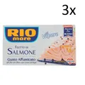 3 Rio Mare Salmone Affumicato Lachsfilet In Olivenöl mit Pfeffer geräuchert 125g