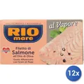12X Multipack Rio Mare Geräucherter Lachs + Pfefferkörner 150G