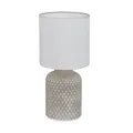 Weiß Grau Moderne Tischlampe Nachtlampe 1x40W/E14 15x32 [cm]