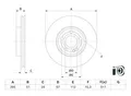 BOSCH Bremsscheibe 0986479h74 belüftet 295mm 24mm für Mercedes