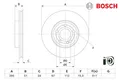 2 St. Bremsscheibe BOSCH 0986479H74 für Mercedes-Benz CLA