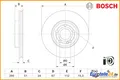 2 St. Bremsscheibe BOSCH 0986479H74 für Mercedes-Benz CLA
