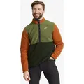 Canyon Half-zip Pile Fleece Herren Terracotta Brown/Cypress, Größe:M - Herren > Oberteile > Fleece & Midlayers - Orange