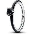 Pandora Fingerring Pandora ME Schwarzes Chakra Herz Ring 193088C01 Damenring 58