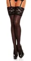 GLAMORY Damen 20 Luxury 20 DEN Strapsstrümpfe, Schwarz, XL-(48-50)