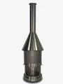 FIRESTAR Gartenkamin DN 650 Swing 3. Generation Edelstahl gebürstet Grillkamin