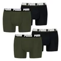 PUMA Herren Boxer Boxershorts Shorts Unterhosen Comfort Stretch 4er Pack, Wäschegröße:L, Artikel:-012 Forest Night