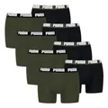 PUMA Herren Boxer Boxershorts Shorts Unterhosen Comfort Stretch 8er Pack, Wäschegröße:L, Artikel:-012 Forest Night