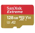 Sandisk SanDisk Extreme microSDXC-Karte 128 GB Class 10, UHS-I, v30 Video Spe Speicherkarte