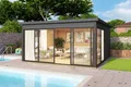 LASITA MAJA Gartenhaus DOMEO 5, BxT: 418x418 cm, (Set), 44 mm Wandstärke