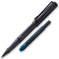LAMY Tintenroller Safari ROLL INK Steel Black Füller Tintenpatrone blau löschbar