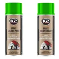 2 x Bremssattellack GRÜN hitzebeständig bis 260°C BRAKE CALIPER PAINT - 400ml