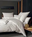 Janine Wendebettwäsche modernclassic 3912, 100% Baumwolle, Mako-Satin, 3 teilig, mit Reißverschluss, Streifen Design