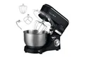 KLAMER Küchenmaschine 1400W, Knetmaschine mit 5,5 Liter Edelstahl Schüssel, 6 Geschwindigkeitsstufen mit Timer, Rührbesen, Knethaken, Schneebesen und Spritzschutz, schwarz, 1400 W, 5,5 l Schüssel, Spritzschutz, 3 Aufsätze, Saugfüße, digitales Display, Timer