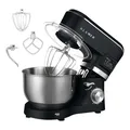 KLAMER Küchenmaschine Classic 1400 W – 5,5 L Rührschüssel aus Edelstahl, Knet…