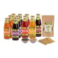 duówell® - balance Saftwoche Set Bio | Fasten-Set mit Ablaufplan | 7 tägige Bio Saftkur inkl. Säfte, Suppe, Moringatee & Superfoods | Fastenkur in Glasflaschen & Safety Box | Gluten- & laktosefrei