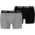 PUMA Boxershorts PUMA MEN EVERYDAY BASIC BOXERS 2P (Packung, 2er Pack) mit Puma Webbund schwarz L