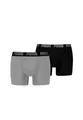 PUMA Boxer Boxershorts Men Herren Everyday Unterhose Unterwäsche 2er Pack, Farbe:Black/Grey Melange, Bekleidungsgröße:L