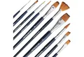MozArt Supplies Malpinsel 10er Set Premium Malpinsel Aquarellpinsel Künstlerpinsel, Nylon Größe Pinsel 000–12
