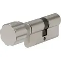 Profil-Knaufzylinder,ECK660,BLZ70/K35,10-stiftig, gl.,Messing matt Nickel Pearl
