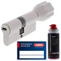 ToniTec Set aus ABUS Schließzylinder Türzylinder als Knaufzylinder ECK660 GS gleichschließend inkl. 3 Schlüssel je Bestellung mit Sicherungskarte Größe 70 35Kmm + ToniTec Pflegespray
